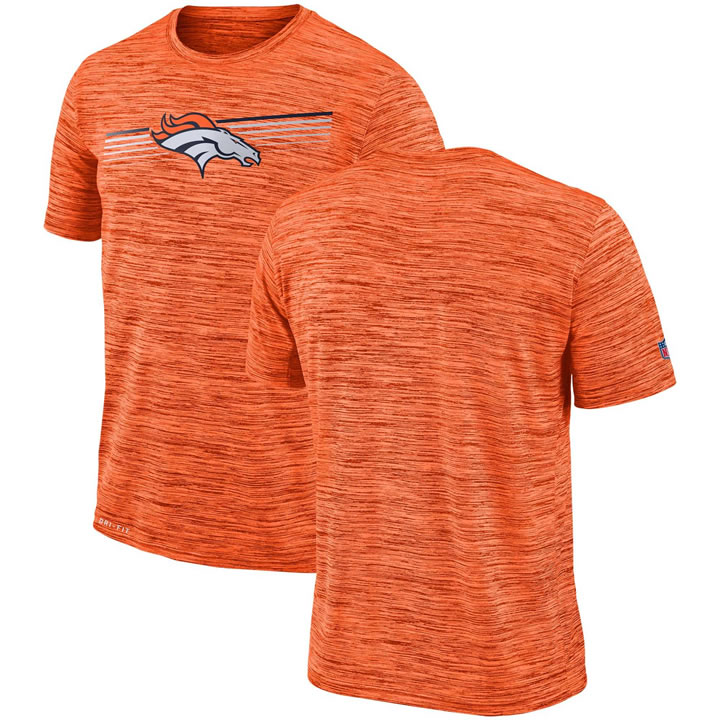 Denver Broncos Nike Sideline Velocity Performance T-Shirt Heathered Orange,We sell and wholesale Denver Broncos Nike Sideline Velocity Performance T-Shirt Heathered Orange on line form chian!